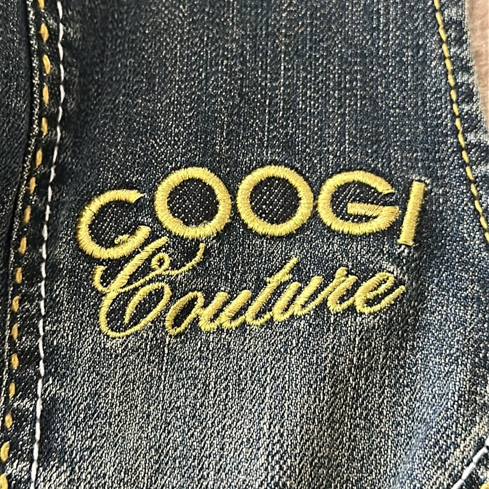 New- COOGI- Blue Denim Vest with Zipper